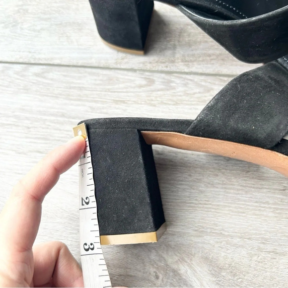 Mansur Gavriel Black Suede Full Leather Slide Sandal Made in Italy - Picture 15 of 16